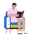 پیش‌نمایش فایل obese-middle-eastern-man-reading-book-11538427 از پک بزرگسالان با سایز پلاس