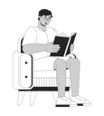 پیش‌نمایش فایل obese-middle-eastern-man-reading-book-11538465 از پک بزرگسالان با سایز پلاس