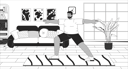 پیش‌نمایش فایل african-american-man-practicing-yoga-11538402 از پک سبک زندگی افراد پلاس‌سایز
