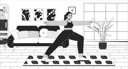 پیش‌نمایش فایل middle-eastern-curvy-woman-doing-yoga-11538401 از پک سبک زندگی افراد پلاس‌سایز