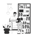 پیش‌نمایش فایل obese-arab-man-reading-book-at-home-11538406 از پک سبک زندگی افراد پلاس‌سایز