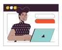 پیش‌نمایش فایل black-woman-on-web-meeting-11631983 از پک جهانی تیم همکاری