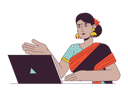 پیش‌نمایش فایل indian-woman-professional-with-laptop-11632007 از پک جهانی تیم همکاری