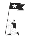 پیش‌نمایش فایل asian-fan-boy-holding-flag-with-star-11632126 از پک جهانی تیم همکاری