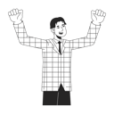 پیش‌نمایش فایل asian-office-worker-with-hands-up-11632120 از پک جهانی تیم همکاری