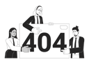 پیش‌نمایش فایل businesspeople-presentation-failure-black-white-error-404-flash-message-11632100 از پک جهانی تیم همکاری