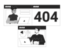 پیش‌نمایش فایل camera-failed-on-online-meeting-black-white-error-404-flash-message-11632083 از پک جهانی تیم همکاری