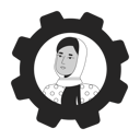پیش‌نمایش فایل female-office-worker-in-hijab-11632117 از پک جهانی تیم همکاری