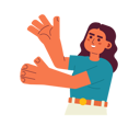 پیش‌نمایش فایل excited-latina-woman-presenting-with-hands-palm-up-11634914 از پک کودکان والدین