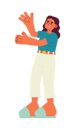 پیش‌نمایش فایل excited-latina-woman-stretching-out-hands-11634913 از پک کودکان والدین