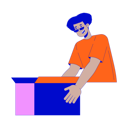 پیش‌نمایش فایل happy-latin-american-man-holding-box-11732290 از پک کالاها اضافی استفاده از مشتریان