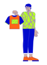 پیش‌نمایش فایل middle-eastern-man-displeased-by-new-tshirt-11732300 از پک کالاها اضافی استفاده از مشتریان