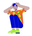 پیش‌نمایش فایل scared-indian-man-squeezing-head-11732298 از پک کالاها اضافی استفاده از مشتریان