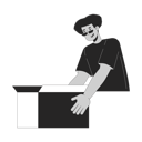 پیش‌نمایش فایل happy-latin-american-man-holding-box-11732329 از پک کالاها اضافی استفاده از مشتریان