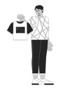 پیش‌نمایش فایل middle-eastern-man-displeased-by-new-tshirt-11732339 از پک کالاها اضافی استفاده از مشتریان