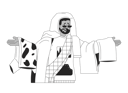 پیش‌نمایش فایل sad-african-american-man-covered-with-outfit-heap-11732343 از پک کالاها اضافی استفاده از مشتریان