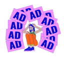 پیش‌نمایش فایل arab-woman-threatened-by-annoying-ads-11719420 از پک مشکل مصرف‌گرایی افراطی