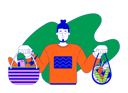 پیش‌نمایش فایل caucasian-man-with-products-in-reusable-bags-11719412 از پک مشکل مصرف‌گرایی افراطی