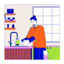 پیش‌نمایش فایل european-guy-filling-bottle-with-water-in-kitchen-11719427 از پک مشکل مصرف‌گرایی افراطی