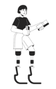 پیش‌نمایش فایل asian-woman-with-prosthetic-legs-holding-books-11872370 از پک افراد متنوع با معلولیت