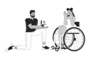 پیش‌نمایش فایل black-man-proposing-to-hispanic-woman-with-disability-11872363 از پک افراد متنوع با معلولیت