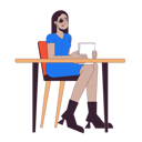 پیش‌نمایش فایل arab-woman-with-eye-patch-in-office-11872186 از پک افراد متنوع با معلولیت