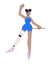 پیش‌نمایش فایل black-ballerina-with-leg-prosthesis-11872189 از پک افراد متنوع با معلولیت