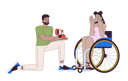 پیش‌نمایش فایل black-man-proposing-to-hispanic-woman-with-disability-11872172 از پک افراد متنوع با معلولیت