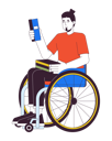 پیش‌نمایش فایل caucasian-man-student-with-disability-11872180 از پک افراد متنوع با معلولیت