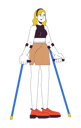پیش‌نمایش فایل confident-woman-with-crutches-11872191 از پک افراد متنوع با معلولیت