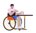 پیش‌نمایش فایل disabled-arab-man-at-cafe-table-11872183 از پک افراد متنوع با معلولیت
