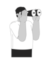 پیش‌نمایش فایل arab-man-looking-in-binoculars-11883417 از پک بزرگسالان چندنژادی شاد