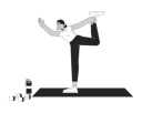 پیش‌نمایش فایل flexible-indian-woman-doing-yoga-11883431 از پک بزرگسالان چندنژادی شاد