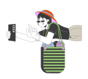 پیش‌نمایش فایل asian-woman-with-yarn-bag-taking-photo-11883303 از پک بزرگسالان چندنژادی شاد