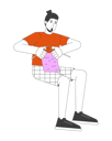 پیش‌نمایش فایل caucasian-man-knitting-11883306 از پک بزرگسالان چندنژادی شاد