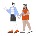 پیش‌نمایش فایل diverse-couple-walking-together-11883322 از پک بزرگسالان چندنژادی شاد