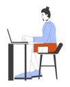 پیش‌نمایش فایل european-man-working-on-laptop-11883310 از پک بزرگسالان چندنژادی شاد
