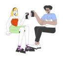 پیش‌نمایش فایل happy-diverse-couple-with-drinks-11883304 از پک بزرگسالان چندنژادی شاد