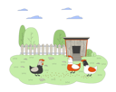پیش‌نمایش فایل chickens-eating-grains-on-farmyard-12218499 از پک صنعت کشاورزی