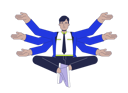پیش‌نمایش فایل businessman-doing-multitasking-in-management-12296251 از پک مدیریت محصول