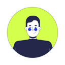 پیش‌نمایش فایل caucasian-man-in-round-glasses-and-turtleneck-tshirt-12296289 از پک مدیریت محصول