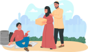 پیش‌نمایش فایل arabian-couple-helping-homeless-person-3601082 از پک فرهنگ عربی