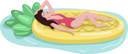 پیش‌نمایش فایل female-model-sunbathing-3915277 از پک شناور افراد در تشک‌ها هوا
