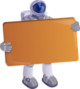 پیش‌نمایش فایل spaceman-holding-blank-board-3919891 از پک فضانورد
