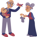 پیش‌نمایش فایل grandparents-playing-with-infant-3919993 از پک بزرگسالان و کودکان