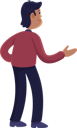 پیش‌نمایش فایل man-gesturing-back-view-3919989 از پک بزرگسالان و کودکان