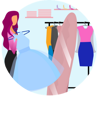 پیش‌نمایش فایل woman-trying-on-dress-4048913 از پک خرید