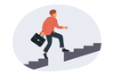 پیش‌نمایش فایل business-man-grows-professionally-by-climbing-up-stairs-and-overcoming-obstacles-from-missing-steps-11624279 از پک فعالیت افراد