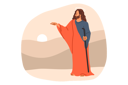 پیش‌نمایش فایل jesus-christ-from-bible-and-christian-religion-stands-near-hills-and-sunset-giving-parting-words-11624254 از پک فعالیت افراد