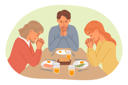 پیش‌نمایش فایل lunchtime-prayer-from-catholic-family-thanking-god-for-presence-of-food-on-table-11624291 از پک فعالیت افراد